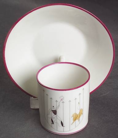 Circus Flat Demitasse Cup & Saucer Set