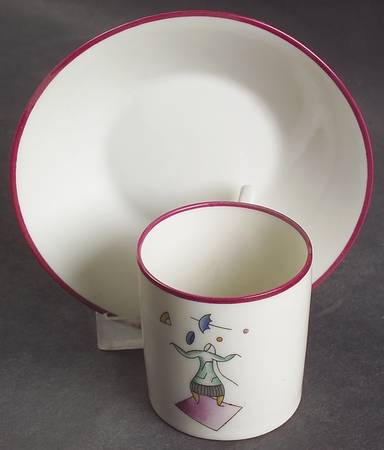 Circus Flat Demitasse Cup & Saucer Set