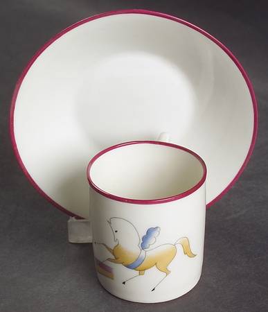 Circus Flat Demitasse Cup & Saucer Set