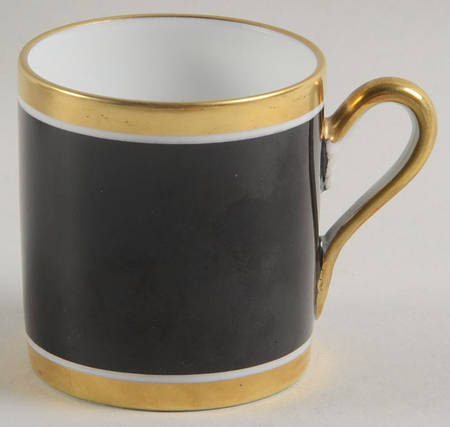 Contessa Black Flat Demitasse Cup