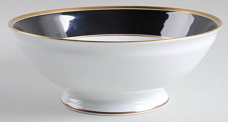 Contessa Black 10" Large Salad Serving Bowl