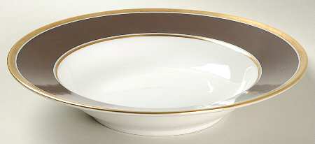 Contessa Brown Rim Soup Bowl