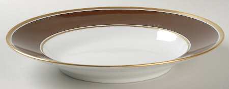 Contessa Brown Large Rim Soup Bowl