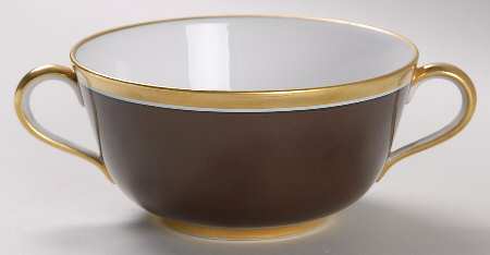 Contessa Brown Flat Cream Soup Bowl