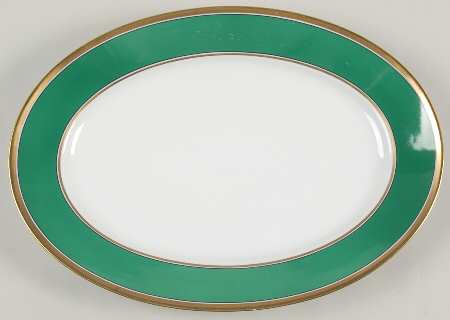 Contessa Green 13" Oval Serving Platter