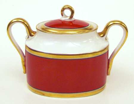 Contessa Rust Red Sugar Bowl & Lid