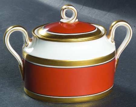 Contessa Rust Red Mini Sugar Bowl & Lid