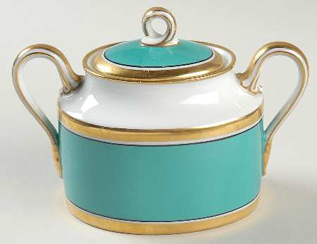 Contessa Turquoise Sugar Bowl & Lid