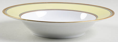 Contessa Yellow Rim Soup Bowl