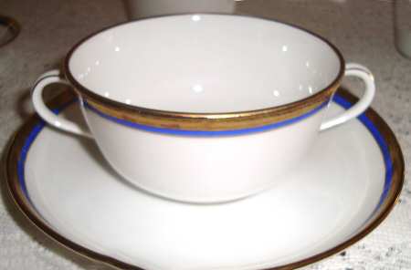 Danube Flat Cream Soup Bowl & Saucer Set
