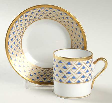 Diamante Diamanti Flat Demitasse Cup & Saucer Set