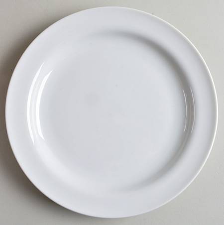Eco White Salad Plate