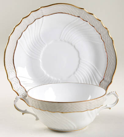 Eminence Flat Cream Soup Bowl & Saucer Set