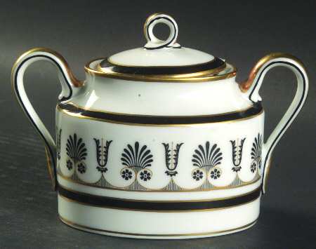 Ercolano Black Sugar Bowl & Lid