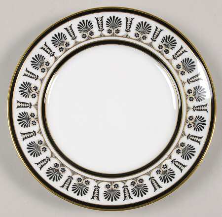 Ercolano Black Salad Plate