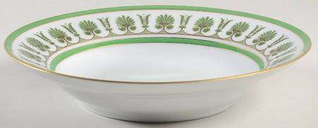 Ercolano Green Rim Soup Bowl