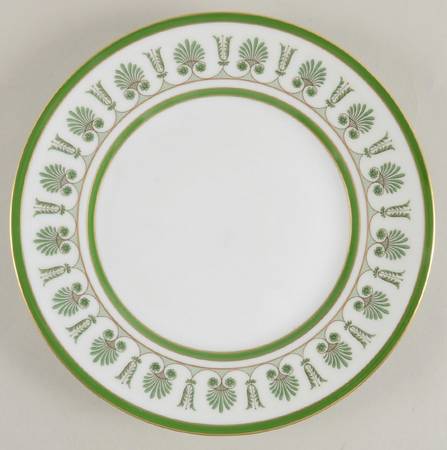 Ercolano Green Luncheon Plate