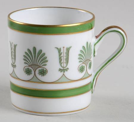 Ercolano Green Flat Demitasse Cup