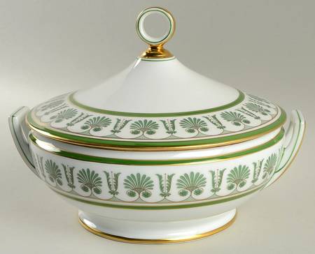 Ercolano Green Round Covered Vegetable