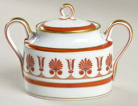Ercolano Red Sugar Bowl & Lid