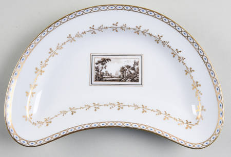 Fiesole (Italian Scene) Crescent Salad Plate