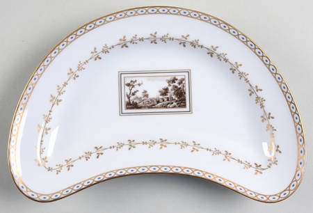 Fiesole (Italian Scene) Crescent Salad Plate