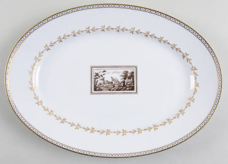 Fiesole (Italian Scene) 13" Oval Serving Platter