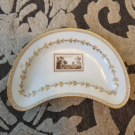 Fiesole (Italian Scene) Crescent Salad Plate