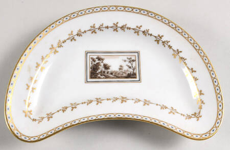Fiesole (Italian Scene) Crescent Salad Plate