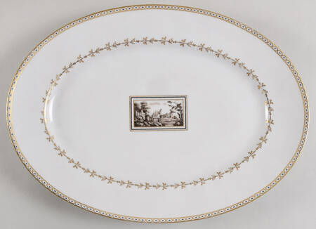 Fiesole (Italian Scene) 15" Oval Serving Platter