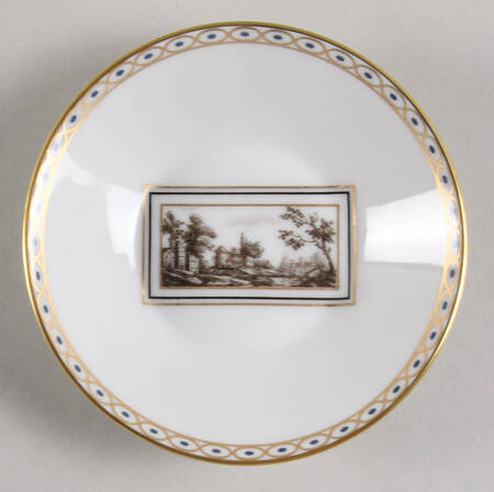 Fiesole (Italian Scene) Saucer for Flat Demitasse Cup