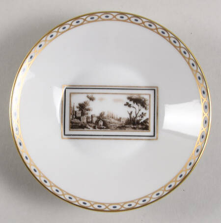 Fiesole (Italian Scene) Saucer for Flat Demitasse Cup