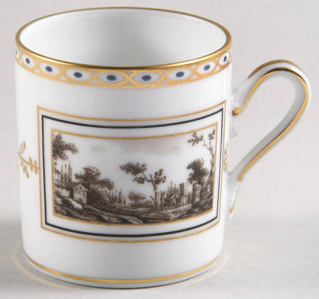 Fiesole (Italian Scene) Flat Demitasse Cup