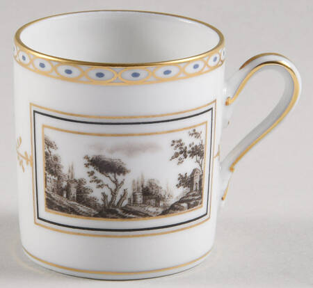 Fiesole (Italian Scene) Flat Demitasse Cup