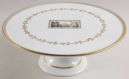 Fiesole (Italian Scene) 10" Diameter Pedestal Cake Stand