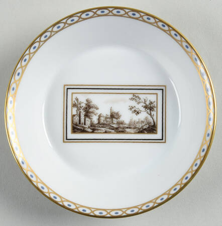 Fiesole (Italian Scene) Saucer for Flat Demitasse Cup