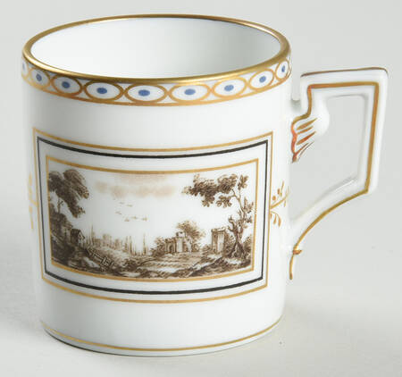Fiesole (Italian Scene) Flat Demitasse Cup