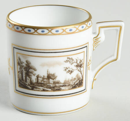 Fiesole (Italian Scene) Flat Demitasse Cup
