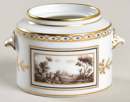 Fiesole (Italian Scene) Miniature Sugar Bowl-No Lid