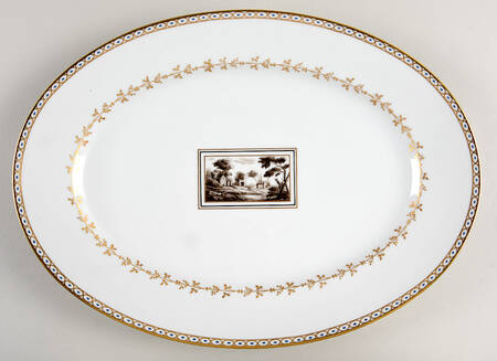 Fiesole (Italian Scene) 14" Oval Serving Platter