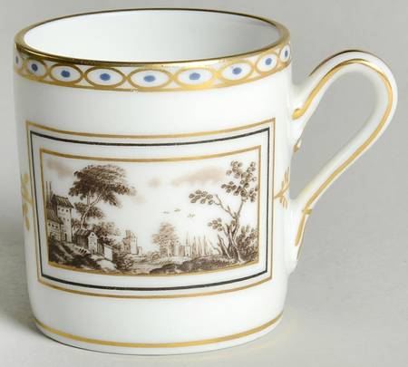 Fiesole (Italian Scene) Flat Demitasse Cup