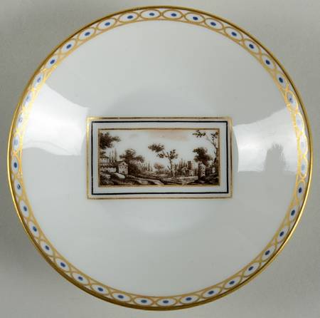 Fiesole (Italian Scene) Saucer for Flat Demitasse Cup