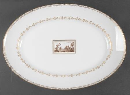 Fiesole (Italian Scene) 16" Oval Serving Platter