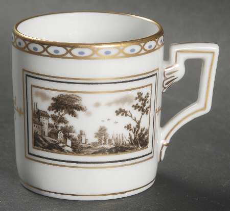 Fiesole (Italian Scene) Flat Demitasse Cup