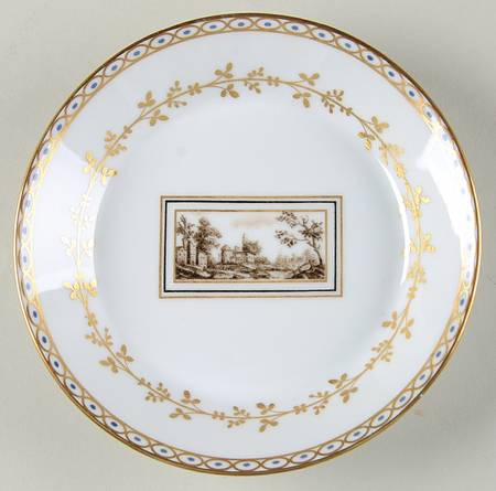 Fiesole (Italian Scene) Saucer for Flat Cup