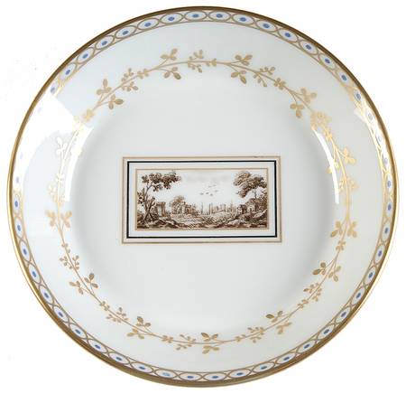 Fiesole (Italian Scene) Saucer for Flat Cup