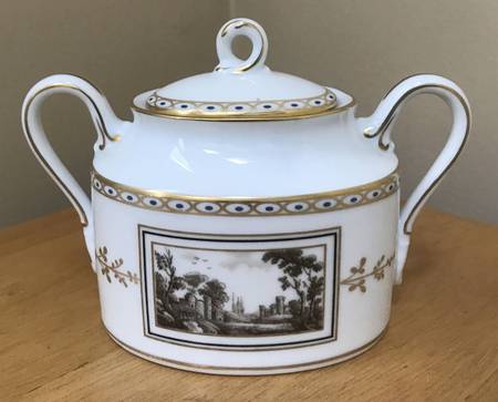 Fiesole (Italian Scene) Sugar Bowl & Lid