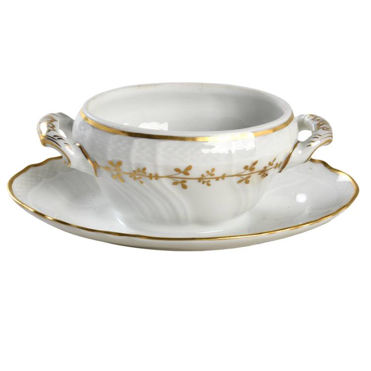 Firenze Mustard with Attached Underplate No Lid
