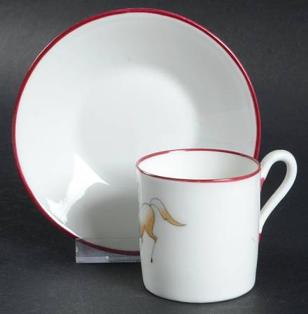 Circo Series Flat Demitasse Cup & Saucer Set