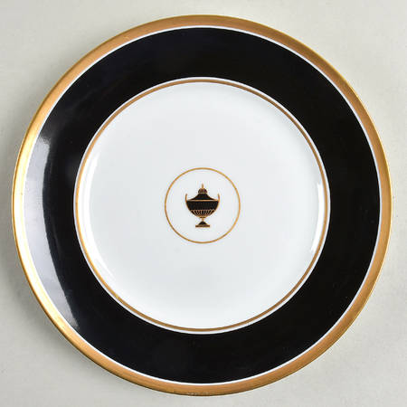 Impero Black Salad Plate
